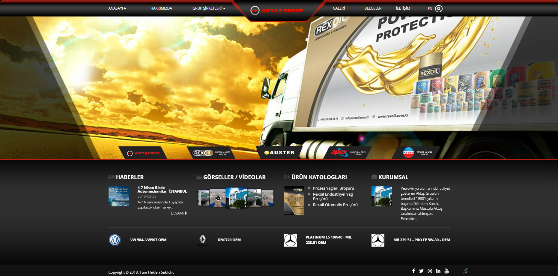 Aktaş Group Web Projesi